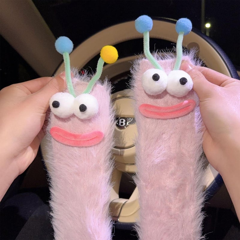 TFTSR Crazy Funny Fuzzy Silly Socks for Kids Women,Girls Fluffy Slipper Novelty Fun Socks,Boy Men Cute Cozy Soft Animal Socks - Image 2